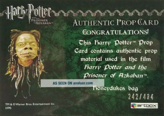 Honeydukes Bag - Back