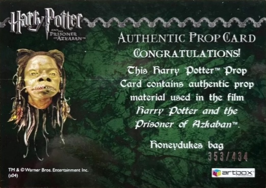 Honeydukes Bag - Back