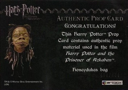 Honeydukes Bag - Back