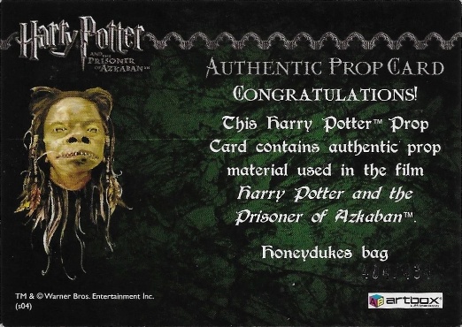 Honeydukes Bag - Back