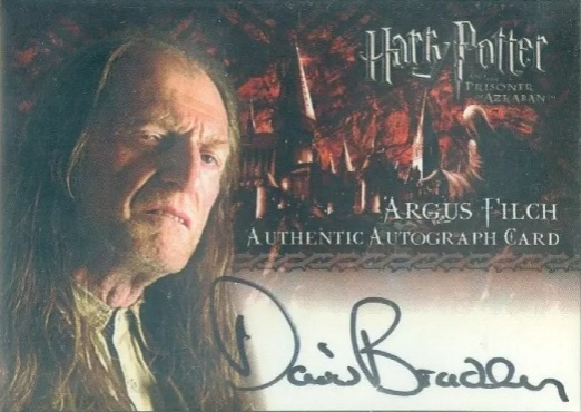 David Bradley as Argus Filch - Front