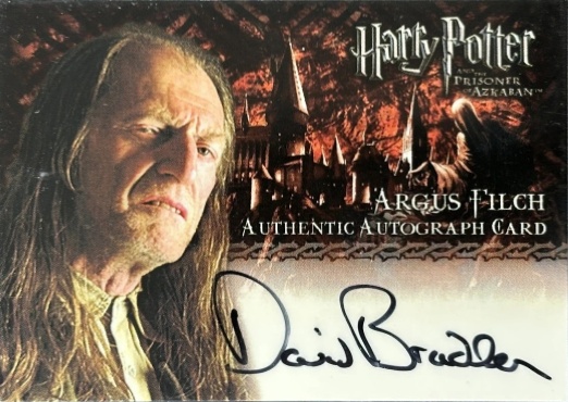 David Bradley as Argus Filch - Front