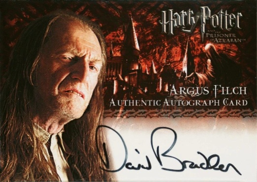 David Bradley as Argus Filch - Front
