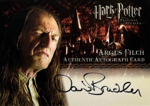 David Bradley as Argus Filch - Front