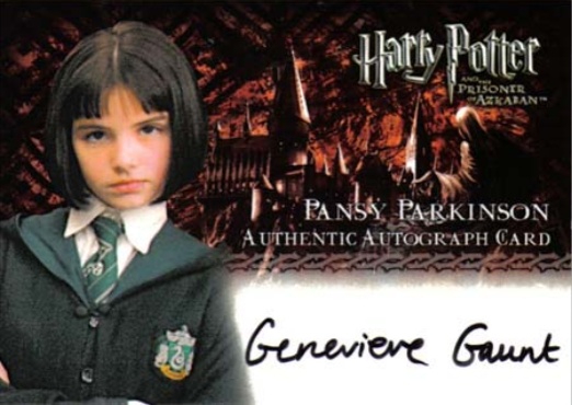 Genevieve Gaunt as Pansy Parkinson - Front