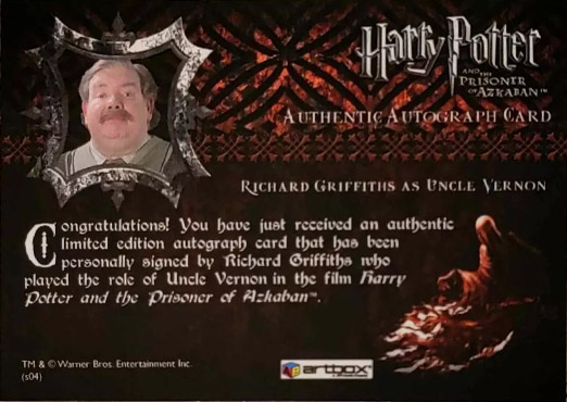 Richard Griffiths as Uncle Vernon - Back