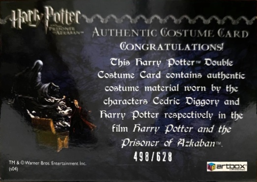 Cedric Diggory  Harry Potter Quidditch Robes - Back