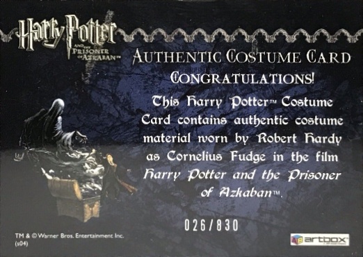 Cornelius Fudge's Coat - Back