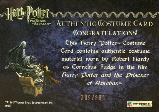 Cornelius Fudge's Coat - Back