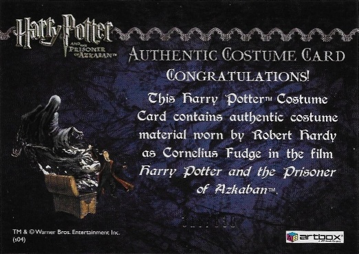 Cornelius Fudge's Coat - Back