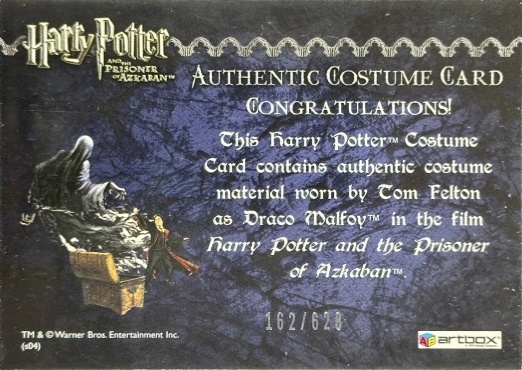 Draco Malfoy's Black Robe - Back