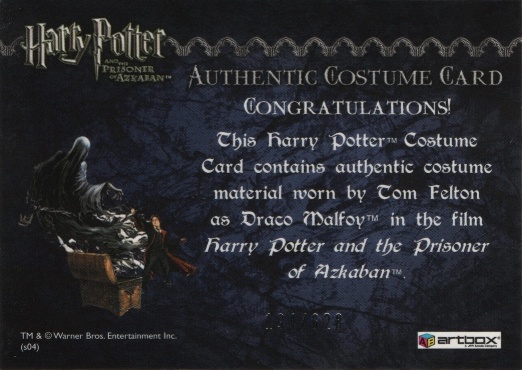 Draco Malfoy's Black Robe - Back