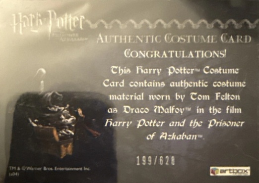 Draco Malfoy's Black Robe - Back