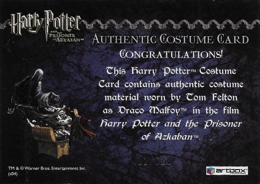 Draco Malfoy's Black Robe - Back