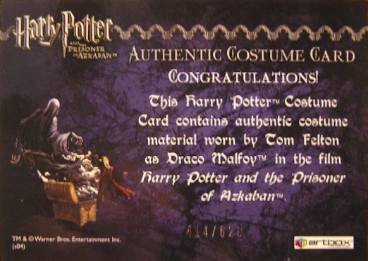 Draco Malfoy's Black Robe - Back