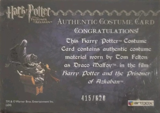 Draco Malfoy's Black Robe - Back