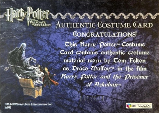 Draco Malfoy's Black Robe - Back