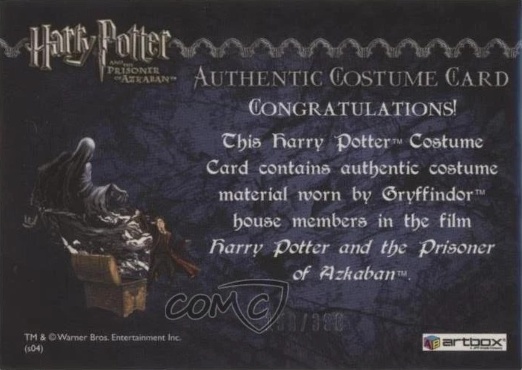 Gryffindor House Tie - Back