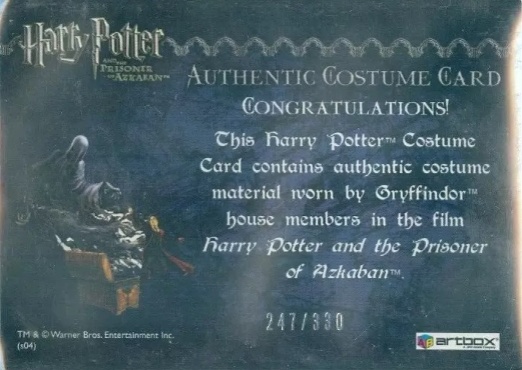 Gryffindor House Tie - Back