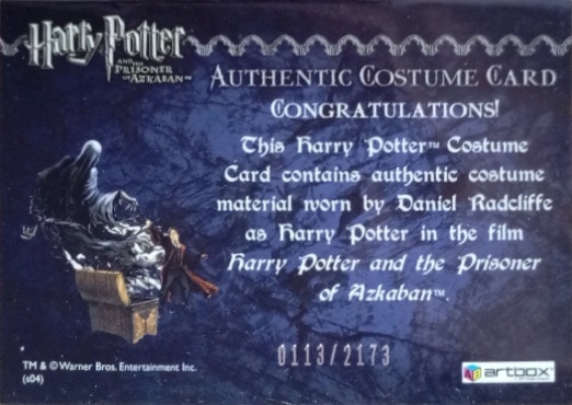 Harry Potter's Cardigan - Back