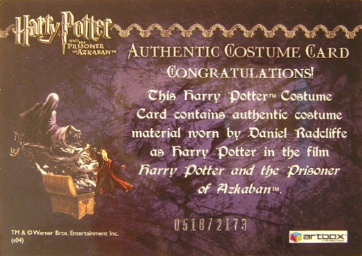 Harry Potter's Cardigan - Back