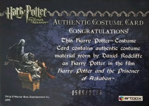 Harry Potter's Cardigan - Back