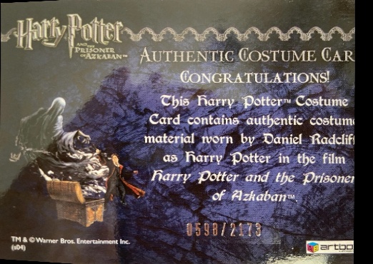 Harry Potter's Cardigan - Back