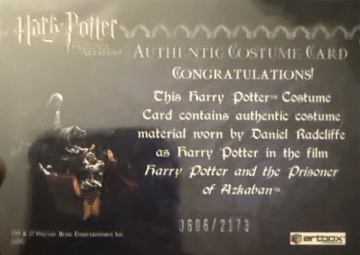 Harry Potter's Cardigan - Back