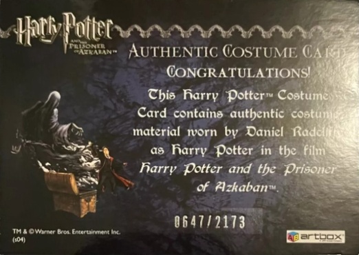 Harry Potter's Cardigan - Back