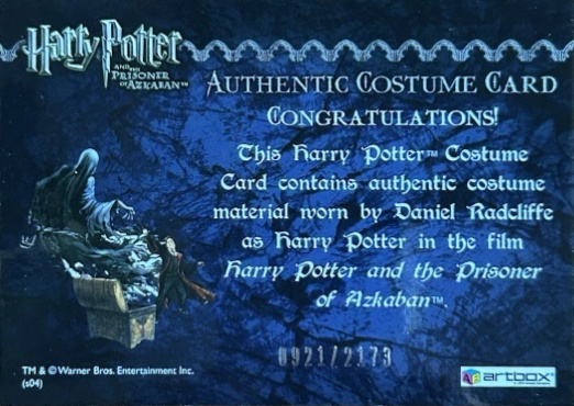 Harry Potter's Cardigan - Back