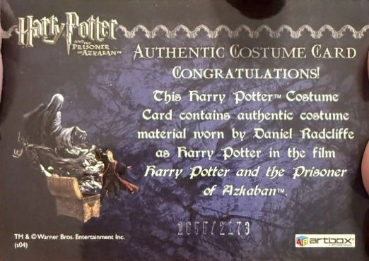 Harry Potter's Cardigan - Back