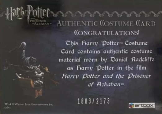 Harry Potter's Cardigan - Back