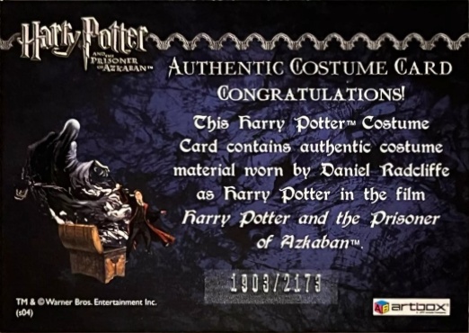 Harry Potter's Cardigan - Back