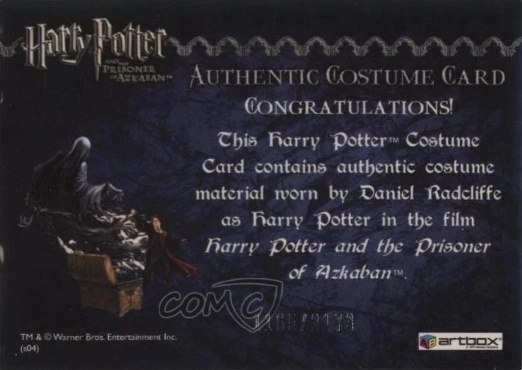 Harry Potter's Quidditch Costume - Back