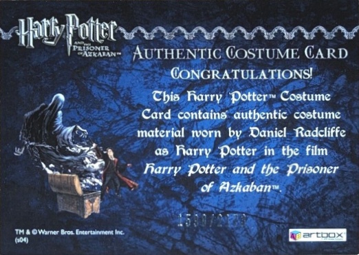 Harry Potter's Quidditch Costume - Back