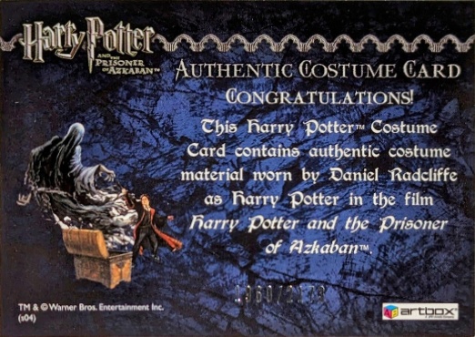 Harry Potter's Quidditch Costume - Back