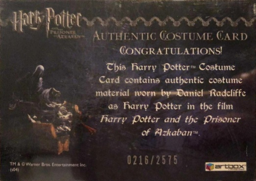 Harry Potter's School Cloak - Back