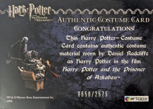 Harry Potter's School Cloak - Back