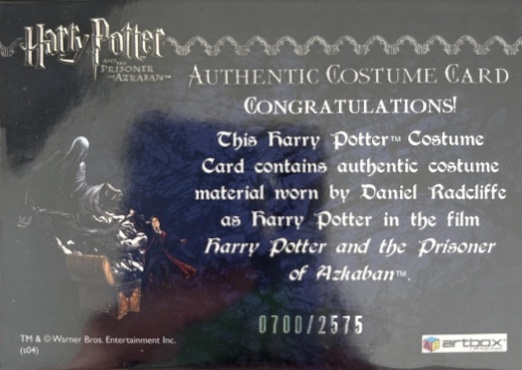 Harry Potter's School Cloak - Back