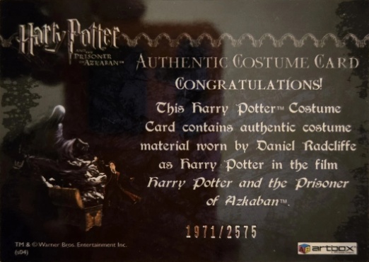 Harry Potter's School Cloak - Back