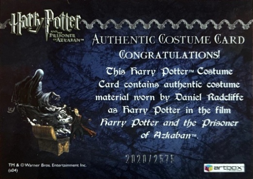 Harry Potter's School Cloak - Back