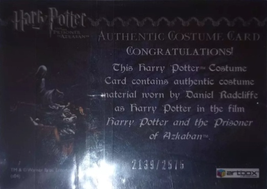 Harry Potter's School Cloak - Back