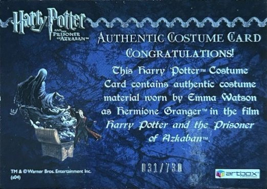 Hermione's Wooly Sweater and Scarf - Back