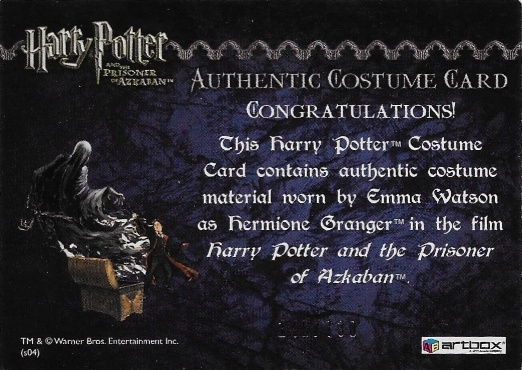 Hermione's Wooly Sweater and Scarf - Back