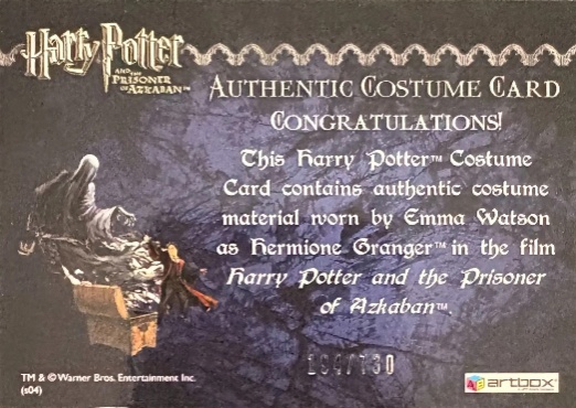 Hermione's Wooly Sweater and Scarf - Back
