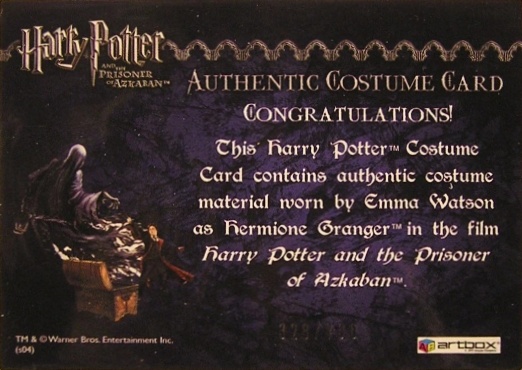 Hermione's Wooly Sweater and Scarf - Back