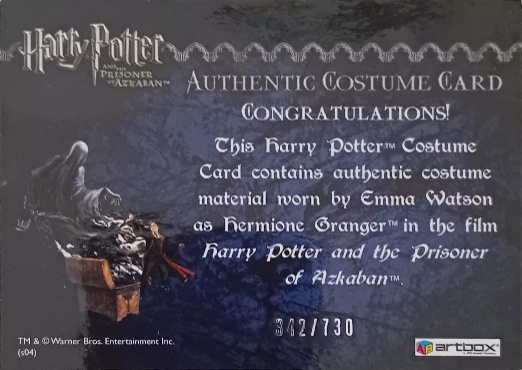 Hermione's Wooly Sweater and Scarf - Back