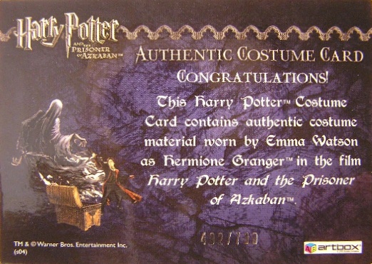 Hermione's Wooly Sweater and Scarf - Back