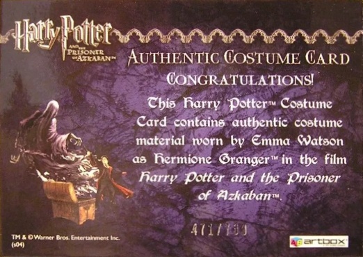 Hermione's Wooly Sweater and Scarf - Back