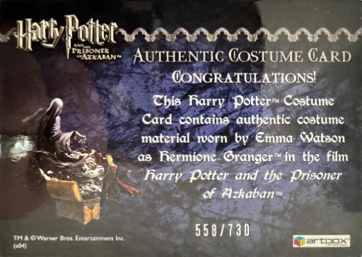 Hermione's Wooly Sweater and Scarf - Back